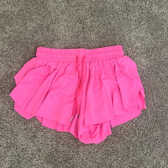 Amazon Shorts Hot Pink Butterfly Shorts Poshmark
